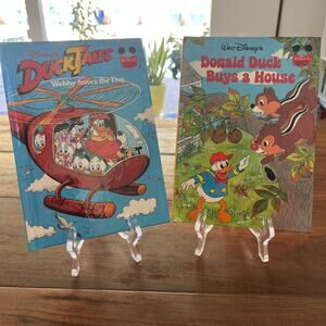 Disney's Duck Tales Webby Saves the Day Donald Duck Buys A House Hardcover Books